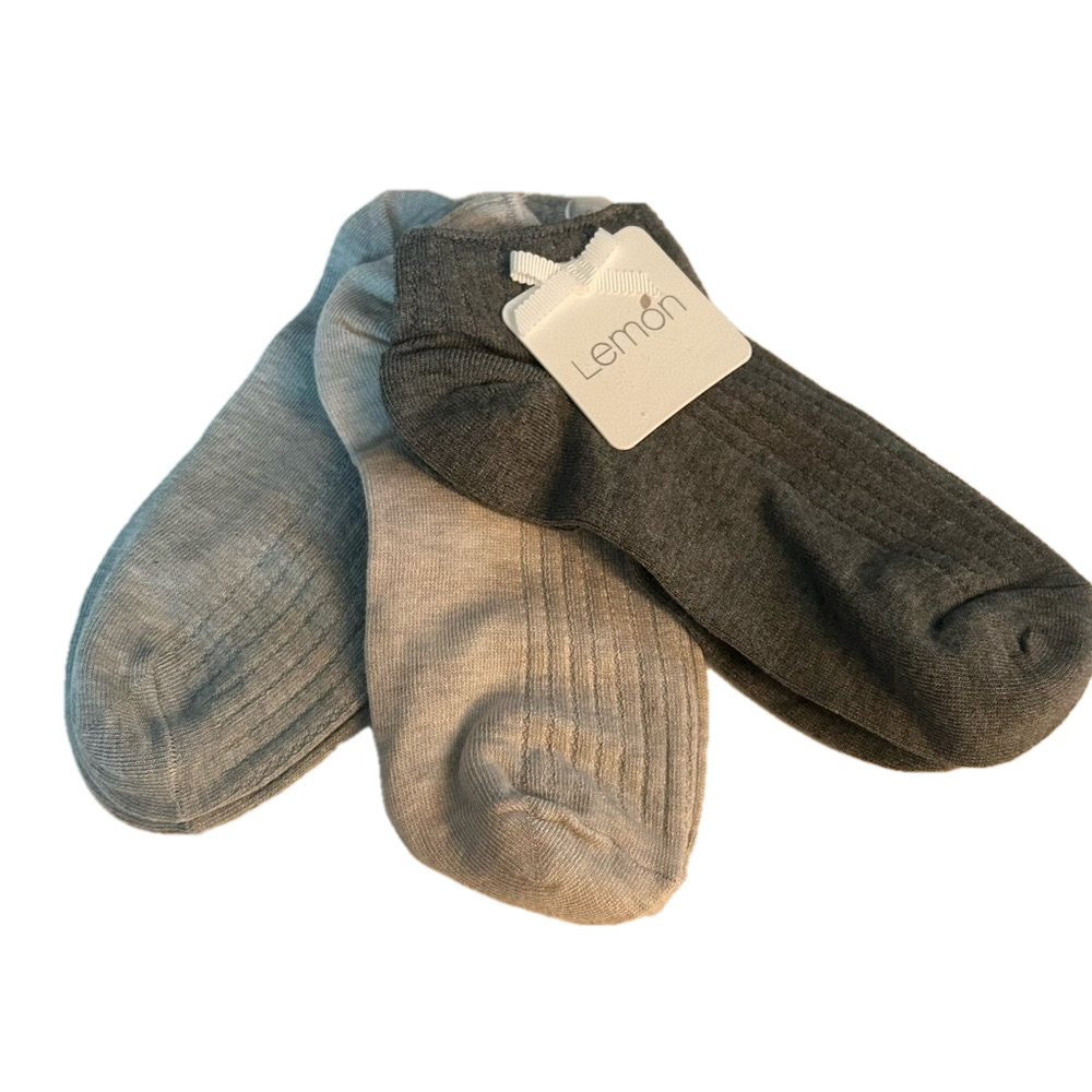 COPY - Lemon Woman’s 3 Pack Silk Touch Low-cut Socks Sock Size One Size NEW - Picture 2 of 4